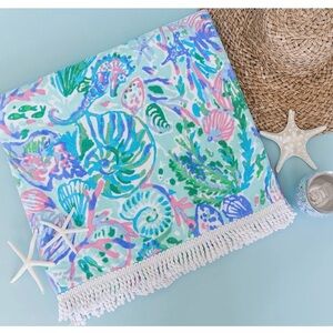 Vibrant Floral Beach Towel